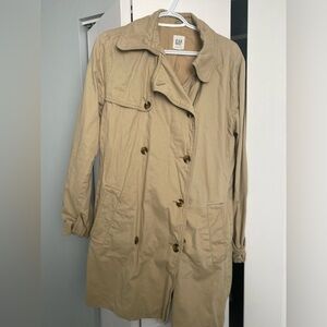 Gap short trench coat, L